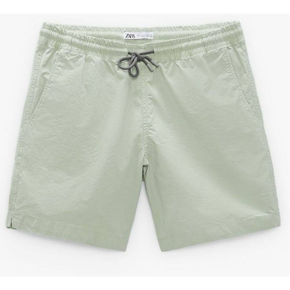 ✨ZARA GREEN COTTON SZ SMALL SHORTS✨
